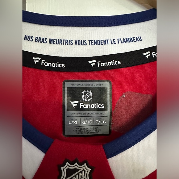 Montreal Candiens red youth jersey size L/XL - Picture 4 of 4